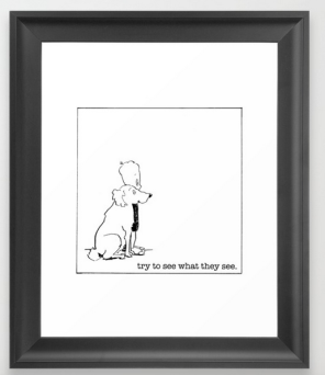 try to see what they see FRAMED ART PRINT copy